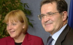 Merkel党首とProdi欧州委員長