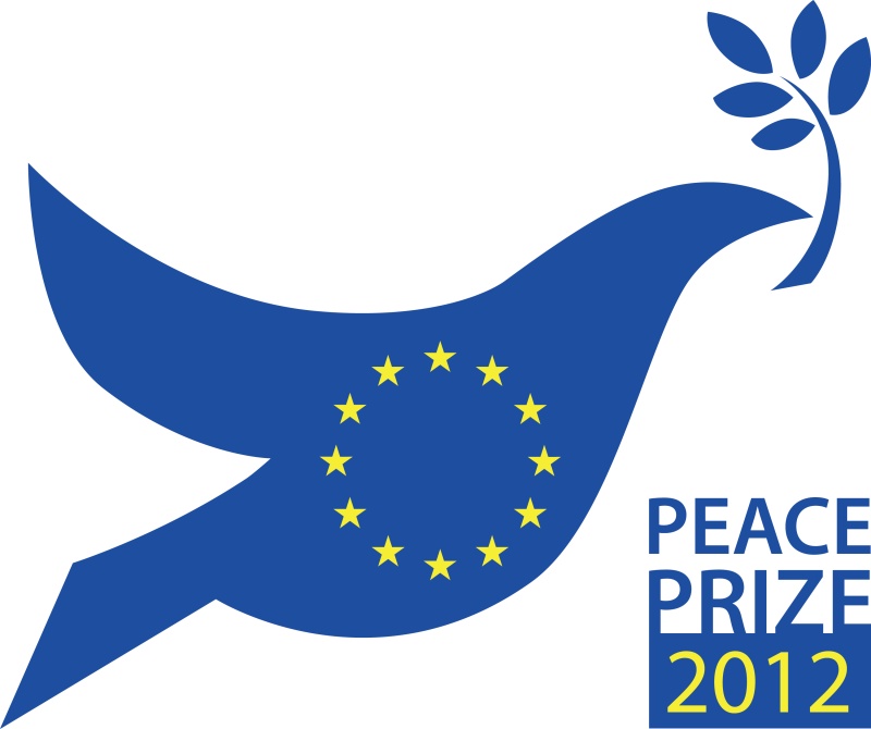 2012年、EUがノーベル平和賞を受賞した際に作られたロゴ